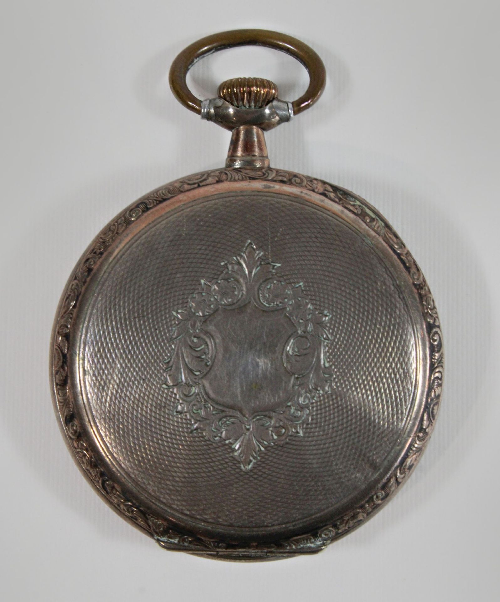 Silberne Herrentaschenuhr, 800er Silber, Punze: Halbmond und Krone, System Breguet, Modellnummer: 2 - Bild 2 aus 5