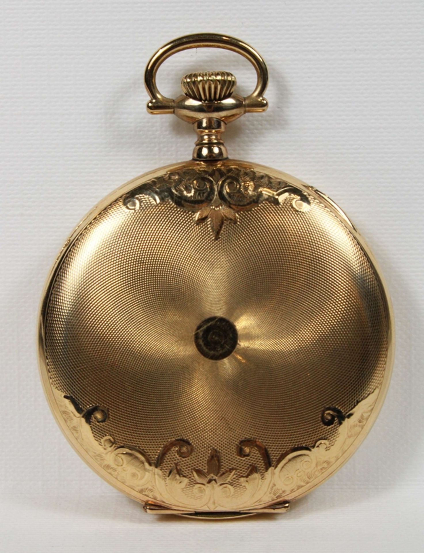 American Waltham Herrentaschenuhr, USA, Anfang 20. Jh., vergoldet, Modellnummer: 7151539. Guter Zus - Bild 3 aus 6