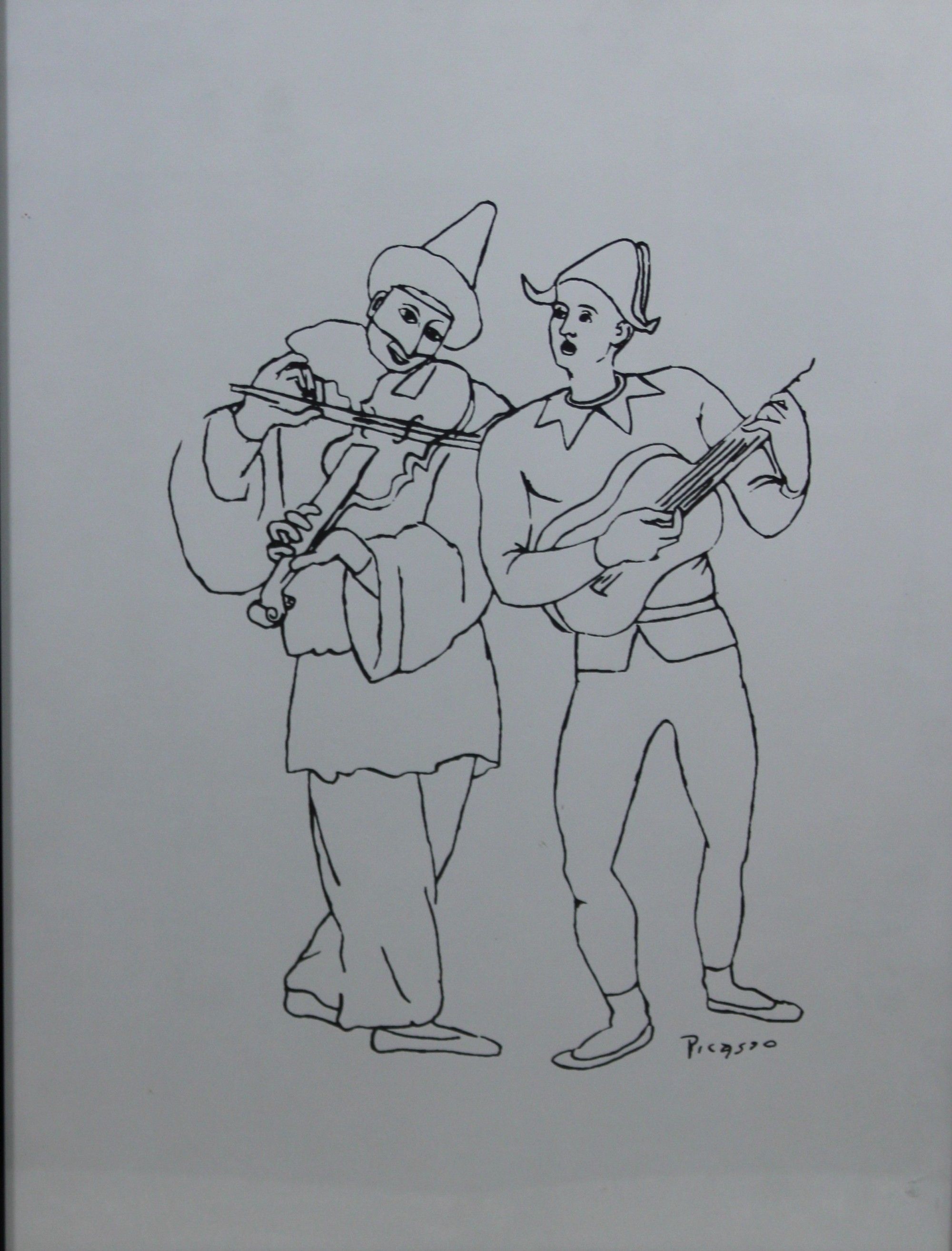 Pablo Picasso (spanisch, 1881 - 1973), Fünf Multiples: Ballett Tänzer, Maße: 39 x 29 cm, Pierrot un - Image 2 of 9