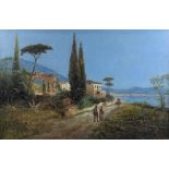 A. L. Terni, italienische Malerei Toscana, um 1880, Öl auf Leinwand auf Holzplatte aufgezogen, Dars