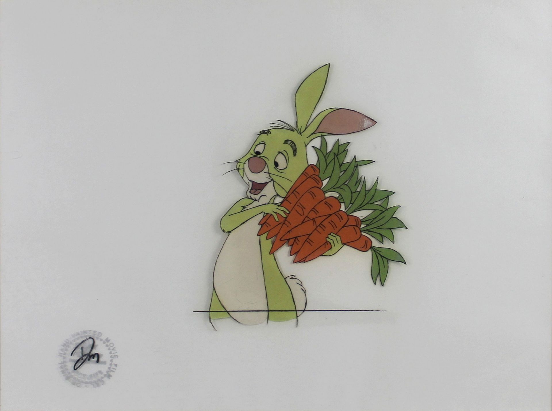 Disney (USA, 1901 - 1966), Rabbit aus Winnie the Pooh, original Cel, Lichtmaße: ca. 27 x 36 cm, im