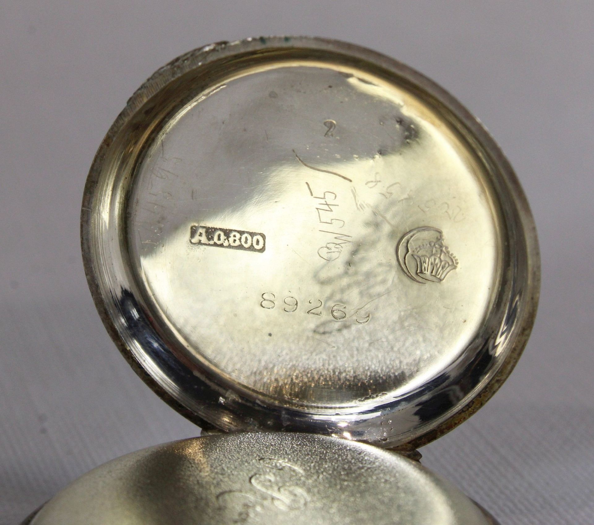 Silberne Damenuhr, 800er Silber, Gewicht: 23,69 g. Guter Zustand, Uhr läuft - Bild 3 aus 5