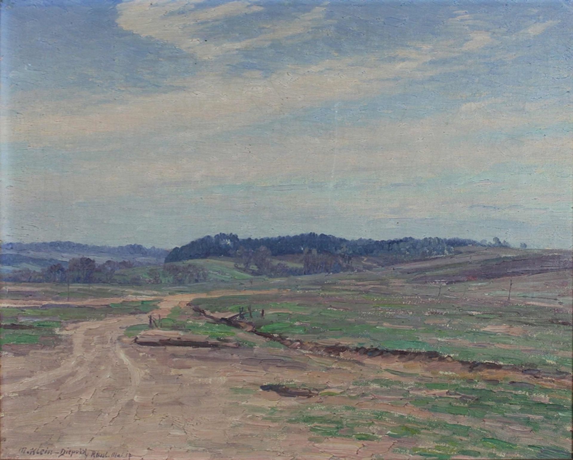 Maximilian Klein von Diepold (deutsch, 1873 - 1949), Landschaft, Öl auf Leinwand, unten links signi