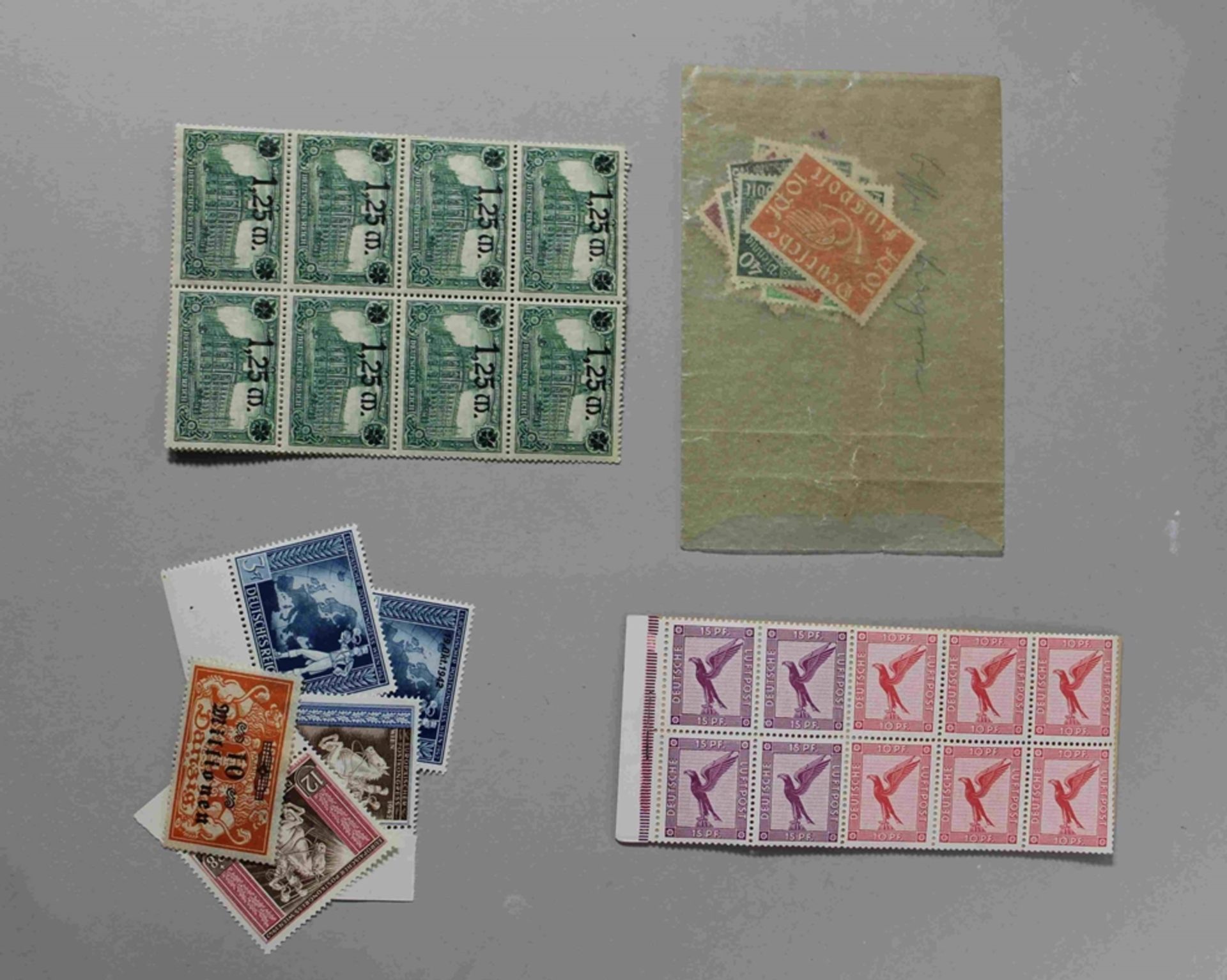 Großes Konvolut Briefmarken Deutsches Reich, diverse Motiven, Flugpost, Olympische Spiele 1936, Rol - Bild 3 aus 3
