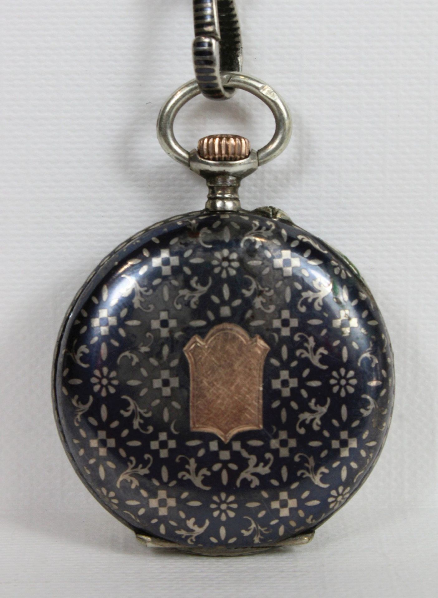 Surete Damenuhr, Silber, in Nielotechnick, Modelnummer: 120, Gewicht: 42,21. Guter Zustand, Uhr läu - Bild 2 aus 5