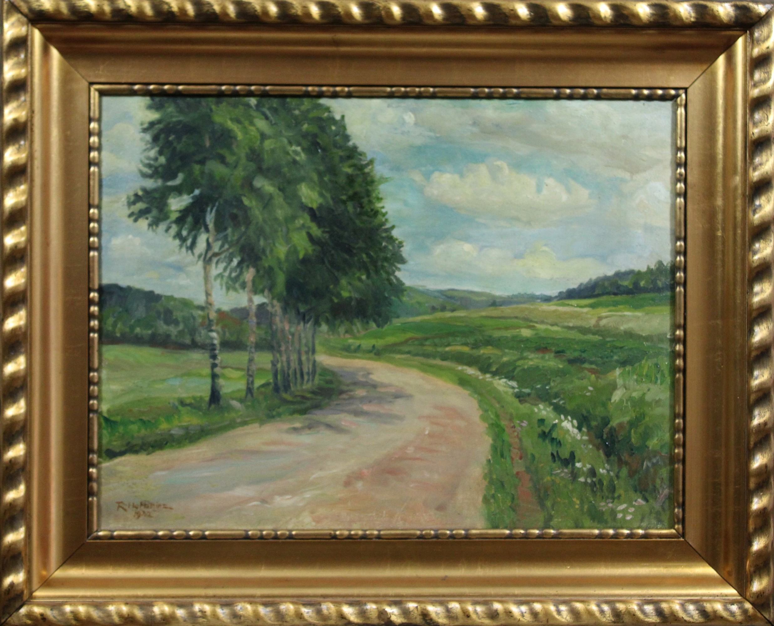 R. Hofheinz, Landschaft, Öl auf Leinwand, 1932, links unten signiert und datiert, Lichtmaß: 60 x 45 - Bild 2 aus 3