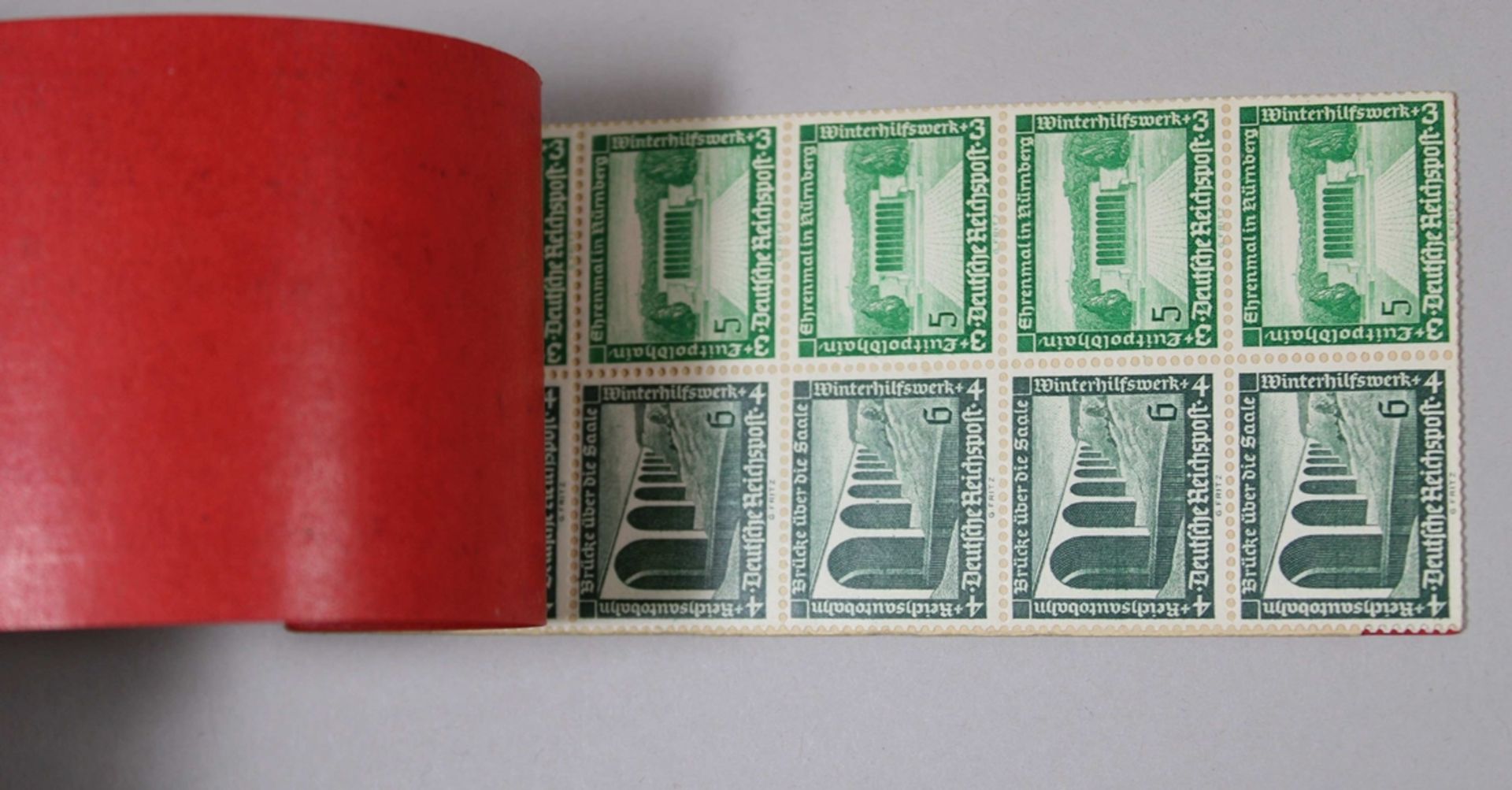 Konvolut Markenheftchen 9 Tl., bestehend aus: 2 Deutsche Nothilfe Wohlfahrtsbriefmarken 1935, volls - Bild 3 aus 6