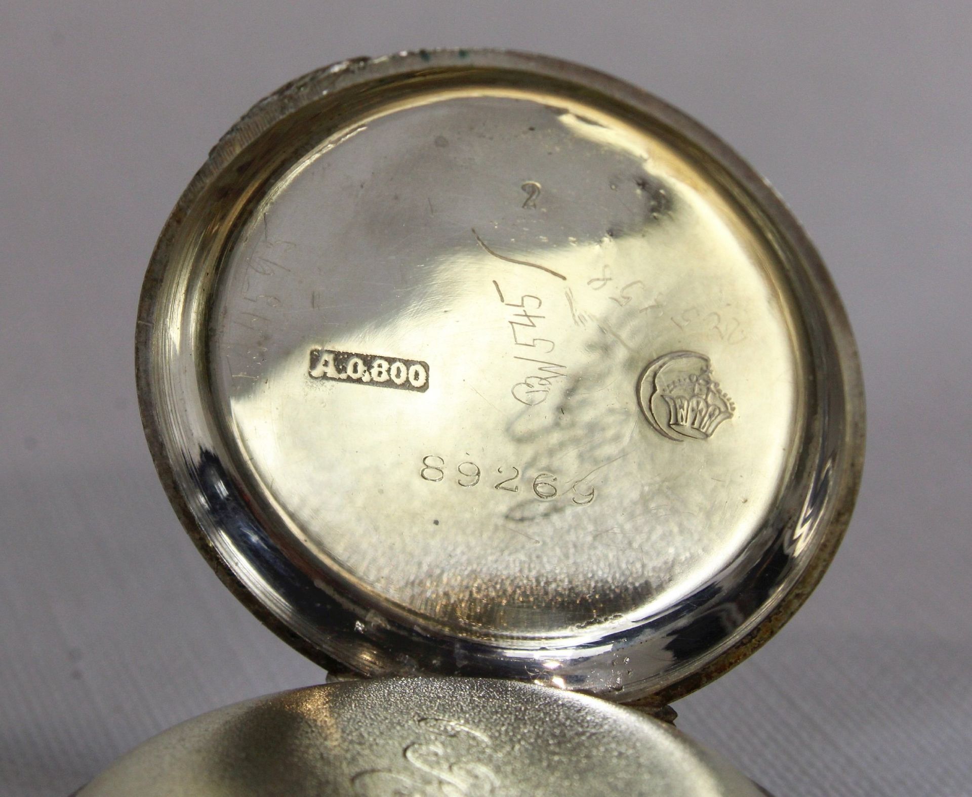 Silberne Damenuhr, 800er Silber, Gewicht: 23,69 g. Guter Zustand, Uhr läuft - Bild 5 aus 5