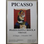 Pablo Picasso (spanisch, 1881 - 1973), Ausstellungsplakat, 1995, Maße: 100 x 70 cm. Altersgemäß gut