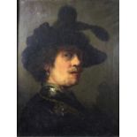 Museum Kunstreproduktionen nach Rembrandt van Rijn (niederländisch, 1606-1669), Selbstporträt im Ko