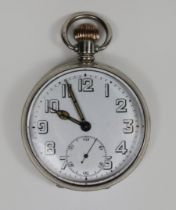 Dannieson Watsh Herrentaschenuhr, um 1913, Silber, Birminghham/England, Punzen: schreitender Löwe,