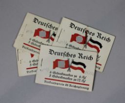 4 Stück Briefmäppchen deutsches Reich von 1933, vollständig, guter Zustand