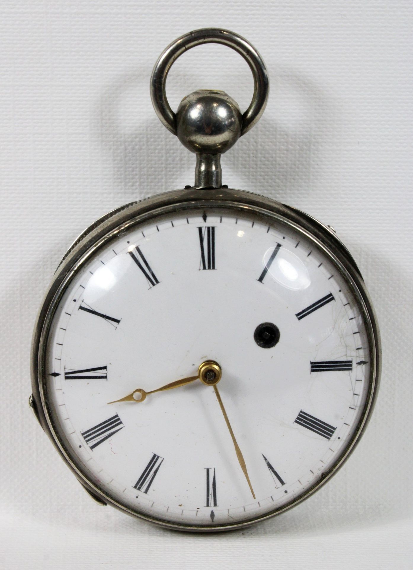 Breguet et fils Schlüsseluhr, 19. Jh., Silber, aufwendig ziseliert und verziert, Uhrwerk bez. Bregu
