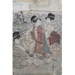 Kitagawa Utamaro (japanisch, 1753 - 1806), Frauen am Strand von Futami-ga-ura, Japan, Edo-Zeit, frü