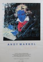 Andy Warhol (amerikanisch, 1928 - 1987), Plakat, Ludwig van Beethoven, Musikfestival 1989, Lichtmaß