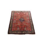 Kermanshah-Teppich, Maße: 140 x 189 cm. Guter Zustand, Abnutzungsspuren am Rand.