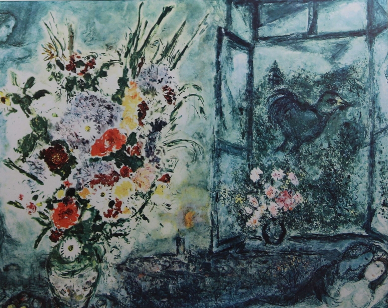 Marc Chagall (belorussisch/französisch, 1887 - 1985), Fünf Multiples: Offenes Fenster, Lichtmaß: 44 - Image 2 of 6