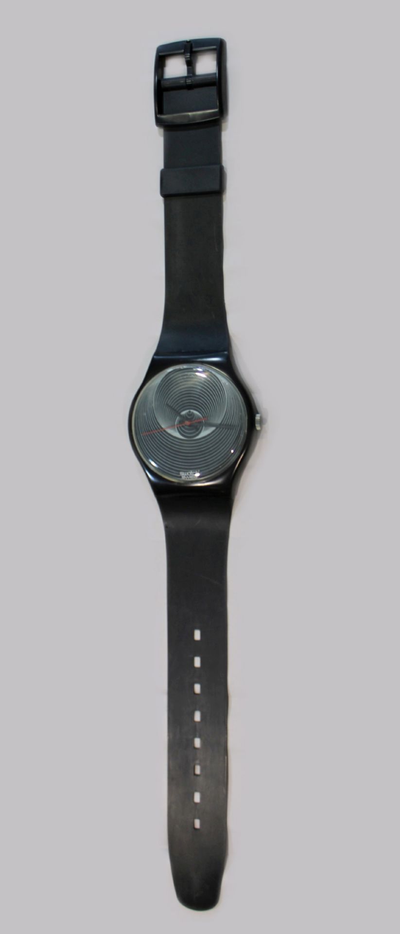 Swatch Wanduhr, 1987, Vulcano Maxi, L.: 208 cm. Guter Zustand.