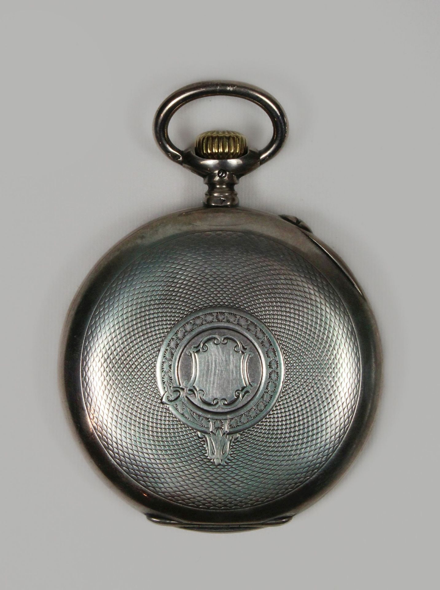 IWC Herrentaschenuhr, um 1910, Silber, Modelnummer: 427973(8), Gewicht: 93,3 g. Guter Zustand, Uhr - Bild 2 aus 2
