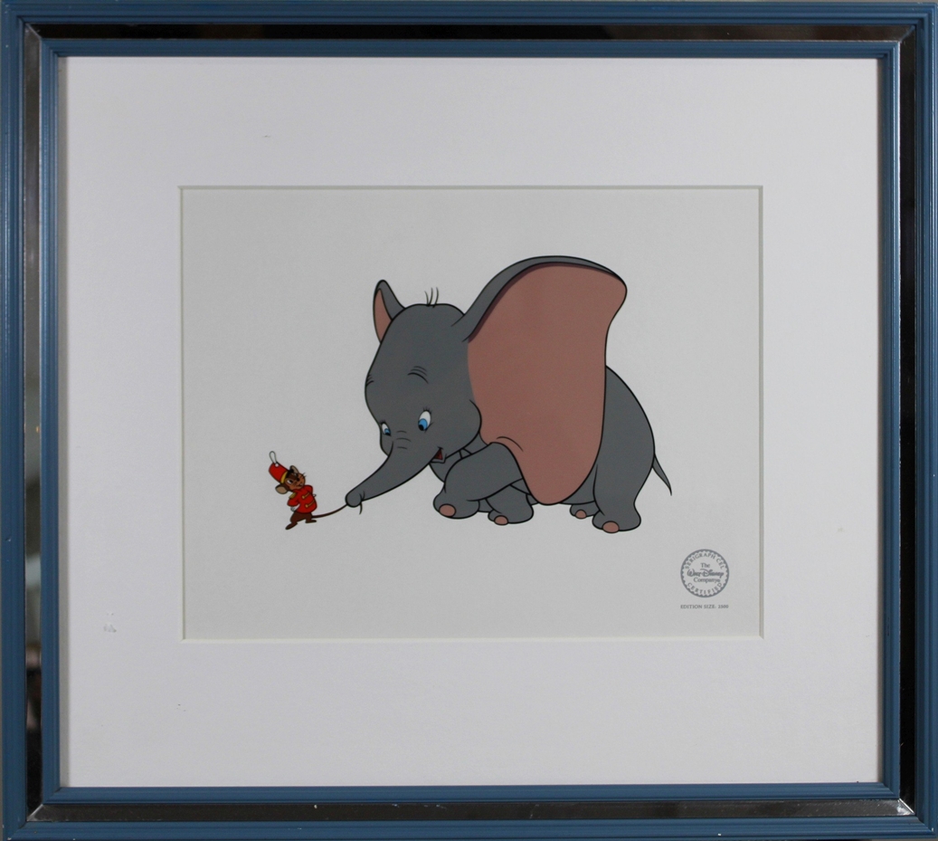 Disney (USA, 1901 - 1966), Dumbo, Handgemaltes Cel, Ex.: 2500, Lichtmaße: ca. 24 x 31 cm, im Pass., - Bild 2 aus 3