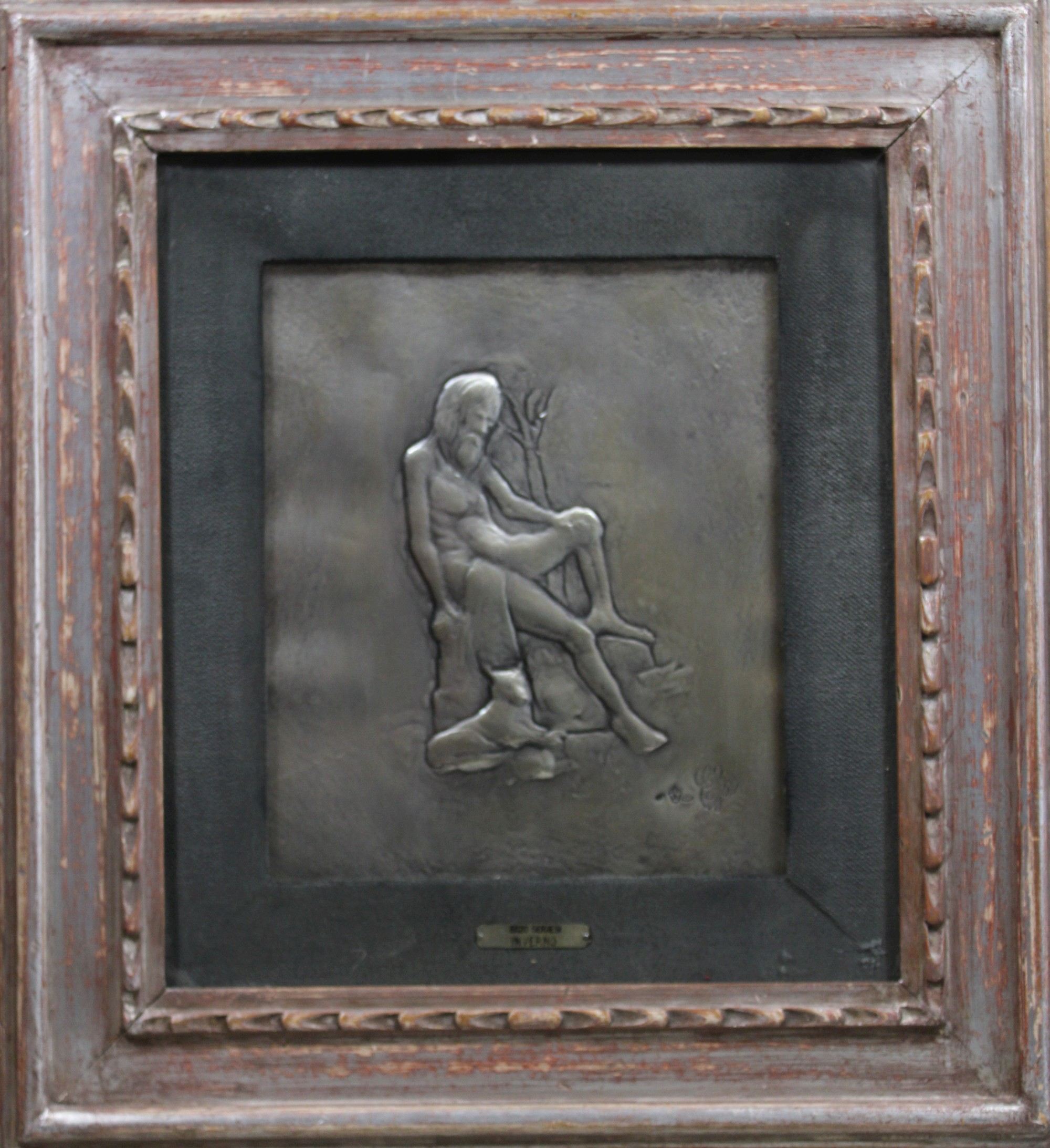 Enzo Sernesi (italienisch, geb. 1915), Relief-Skulptur: Inverno, um 1970, 800er Silber, unten recht - Bild 2 aus 3