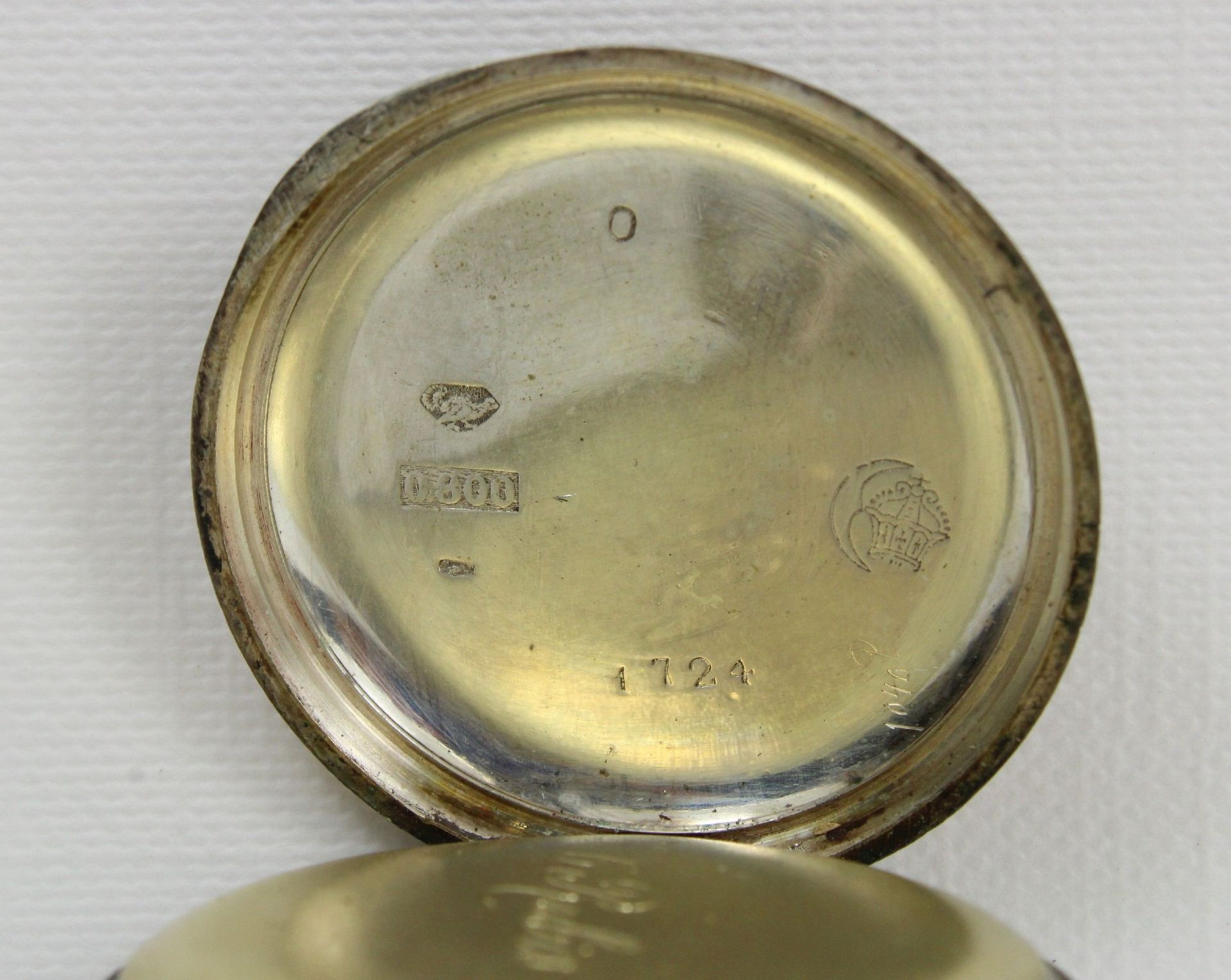 Silberne Damenuhr, 800er Silber, Punze: Halbmond und Krone, Modellnummer: 1724, Gewicht: 23,95 g. G - Bild 4 aus 4