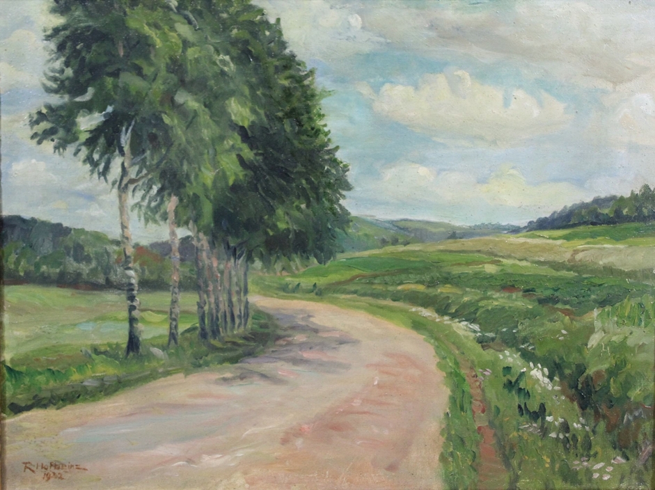 R. Hofheinz, Landschaft, Öl auf Leinwand, 1932, links unten signiert und datiert, Lichtmaß: 60 x 45