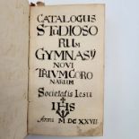 Catalogus studiosorum gymnasy novi Triumcoronarum Societatis Iesu