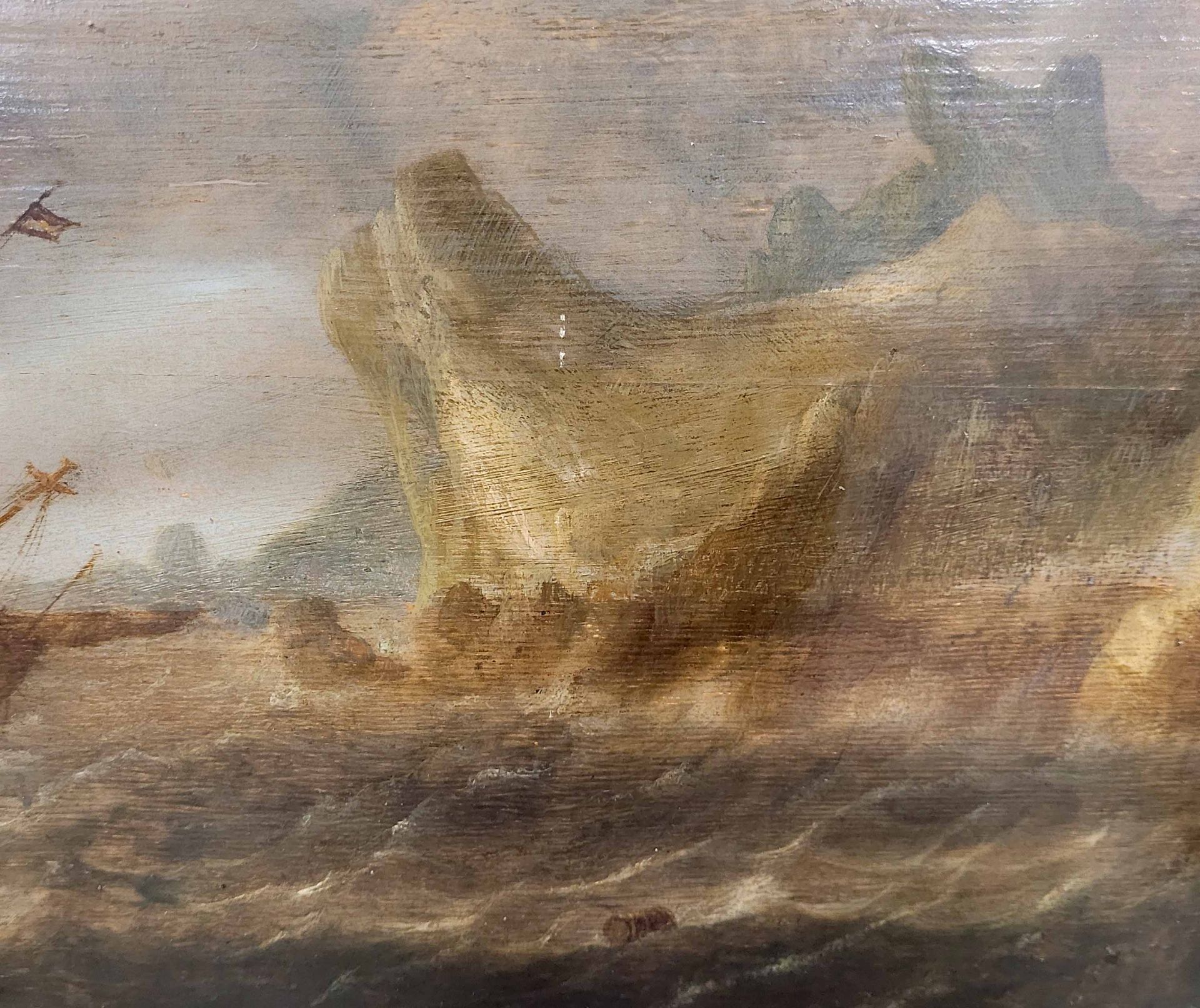 PEETERS, Bonaventua der Ältere: Schiffbruch in stürmischer See vor einer Felsenküste - Bild 2 aus 5