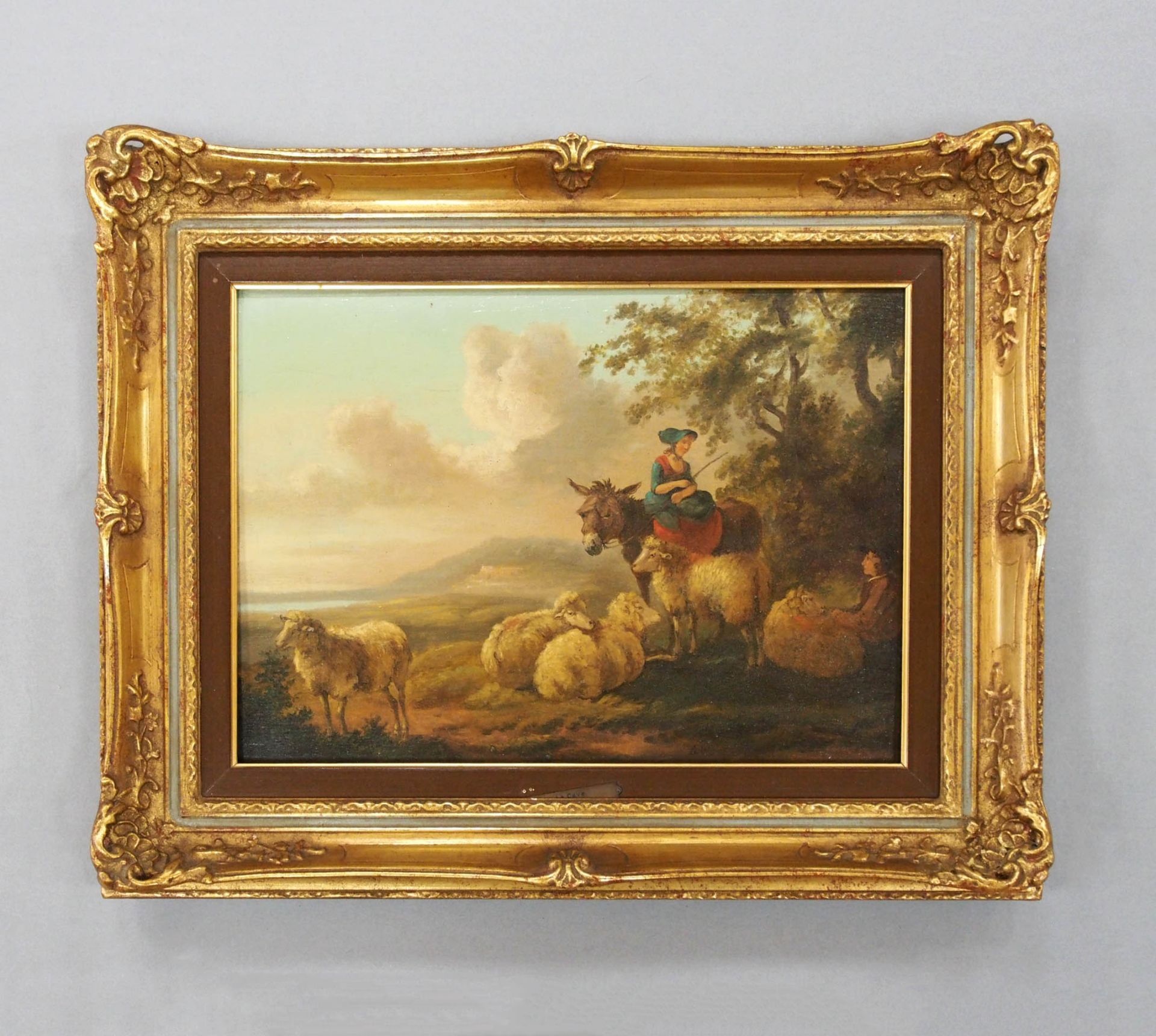 LE CAVE, Peter: Hirten mit ihren Schafen in italienischer Landschaft - Image 2 of 2