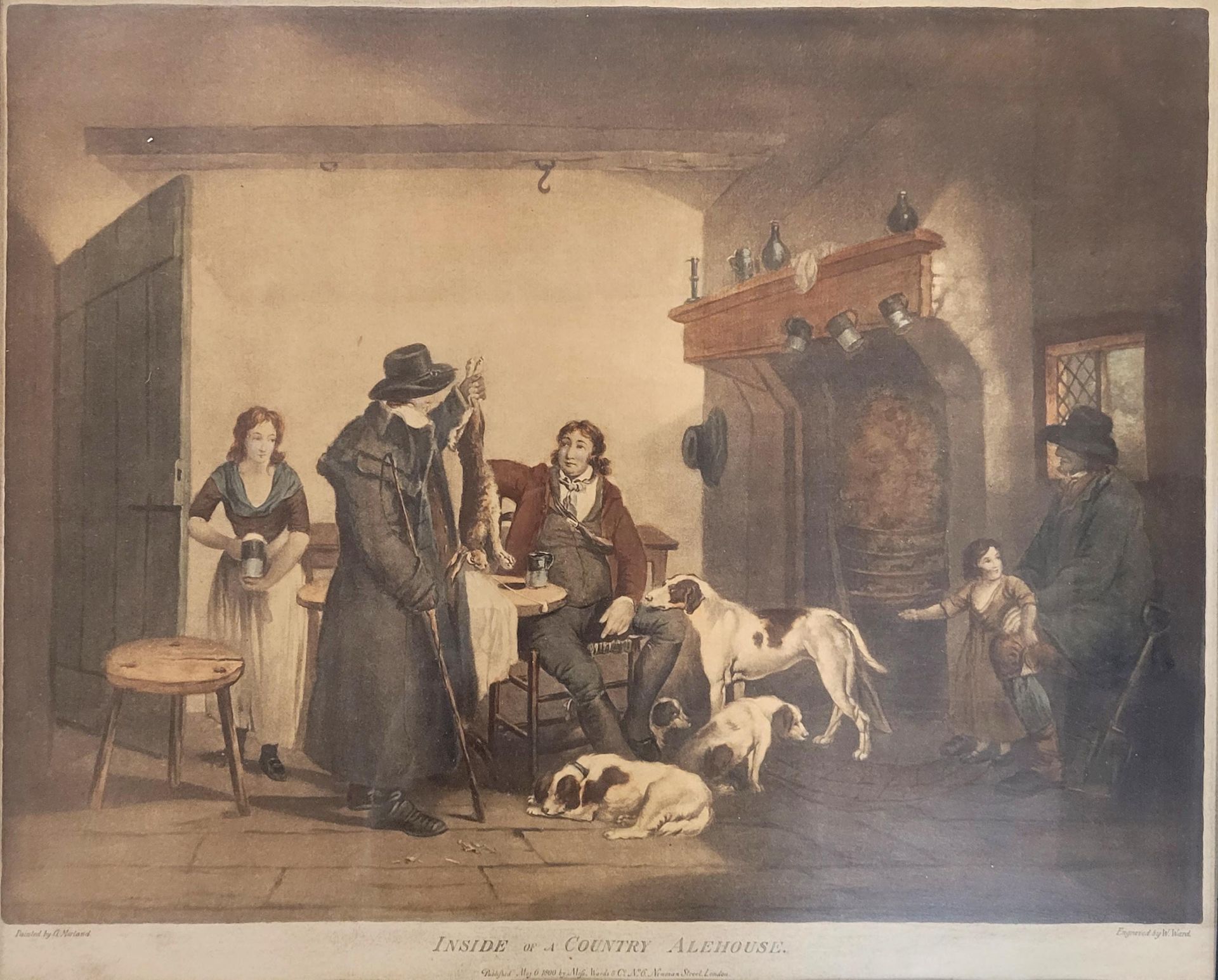 WARD, William: Inside of a Country Alehouse / A Visit to the Boarding School - Image 2 of 3