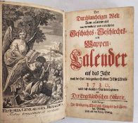 Geschichts-, Geschlechts- und Wappen-Kalender auf das Jahr…1730