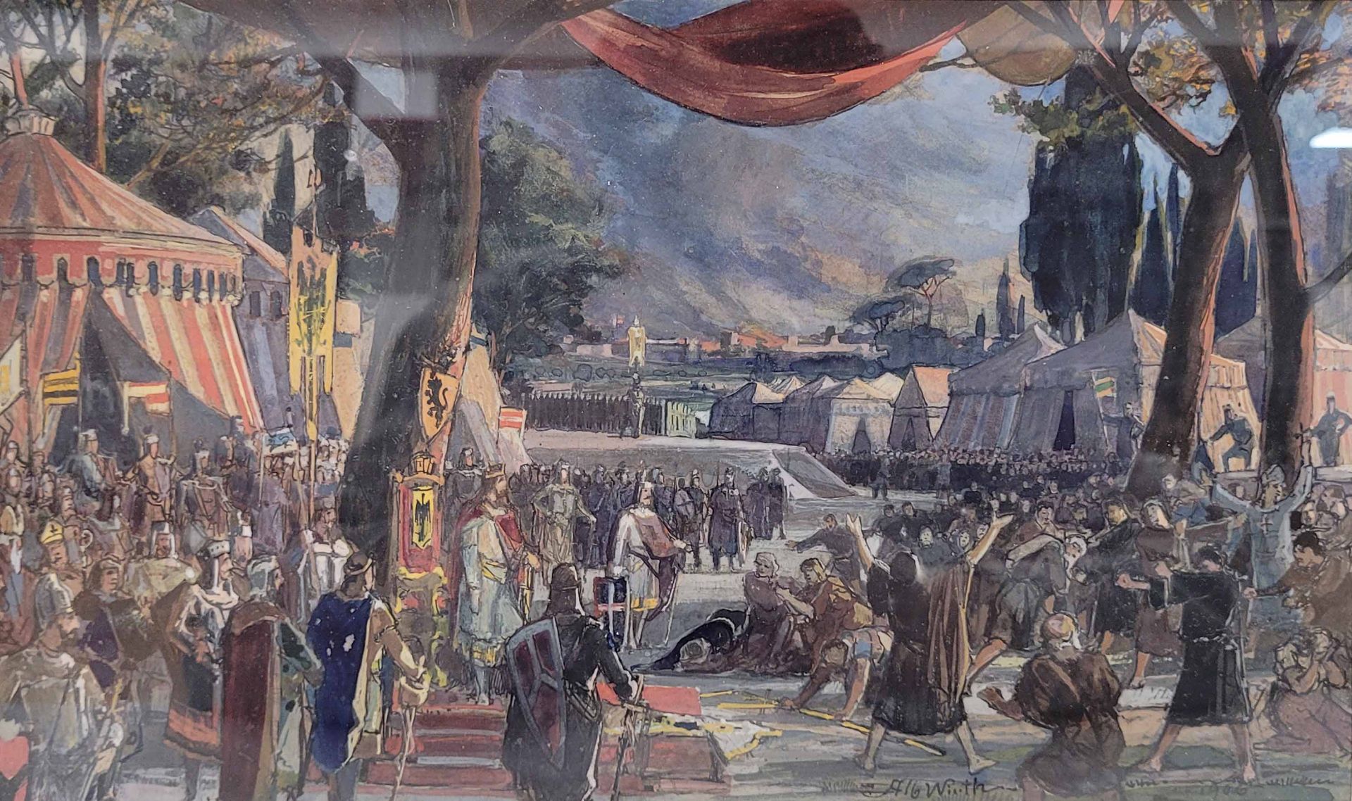 WIRTH, Albert: König Barbarossa in Mailand - Bild 2 aus 2