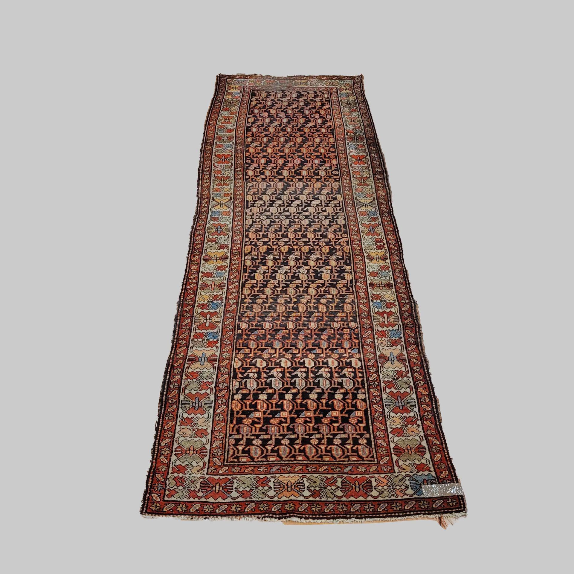 Hamadan, datiert 1332 (=1914), 372 x 115 cm, Zustand D