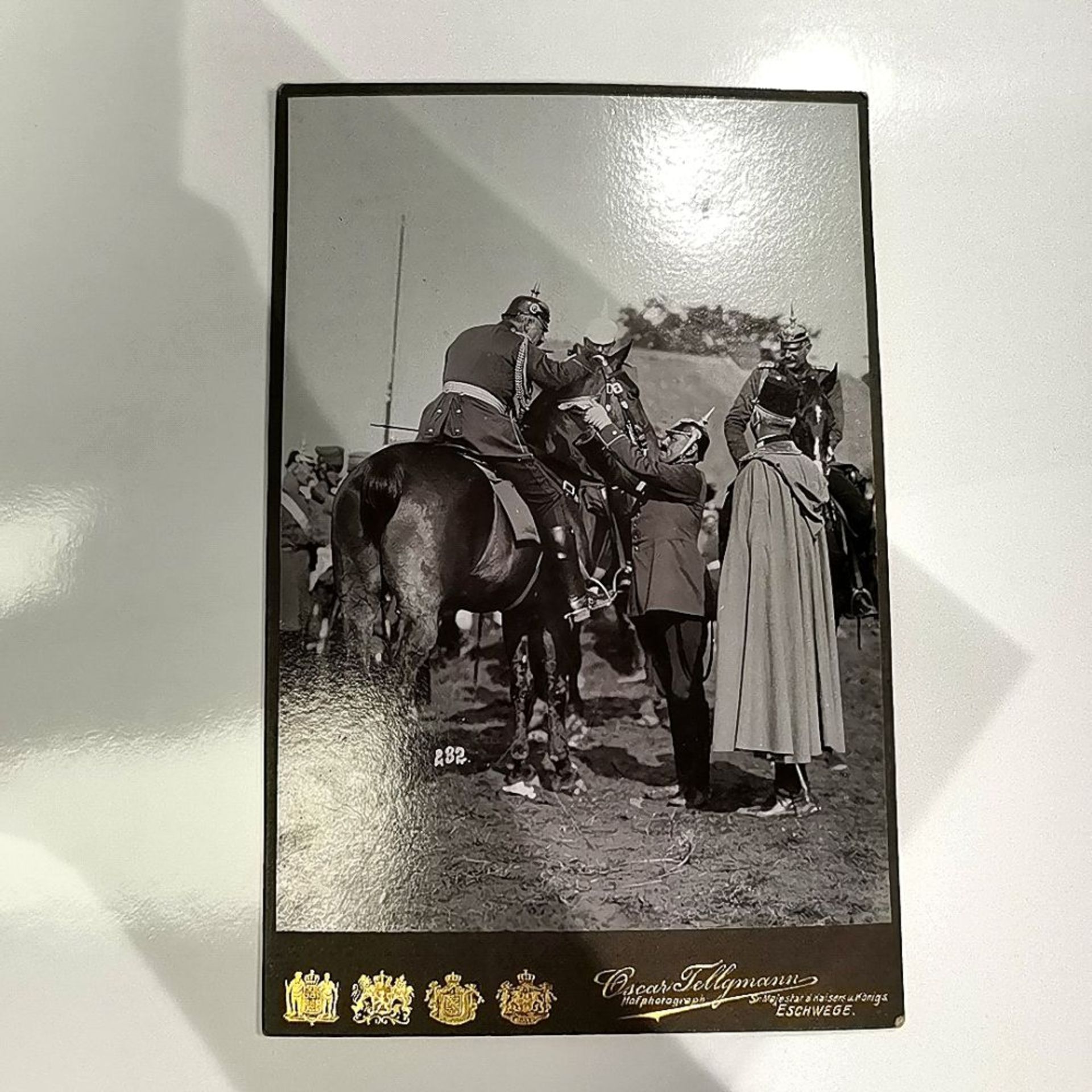 Seltene Fotografie mit Kaiser Wilhelm