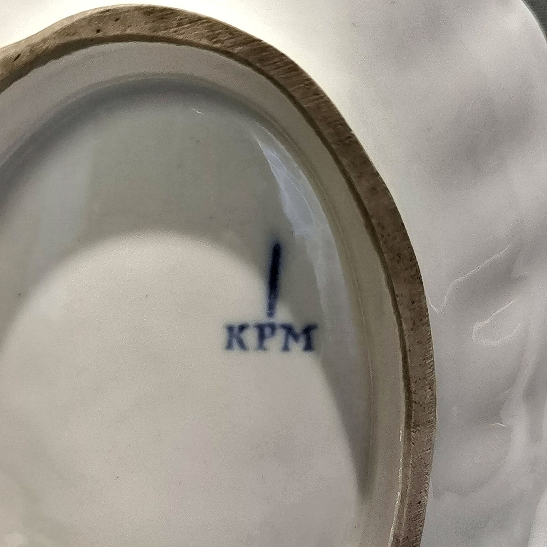 Konfekt-Schale Porzellanmarke: KPM, - Image 2 of 2
