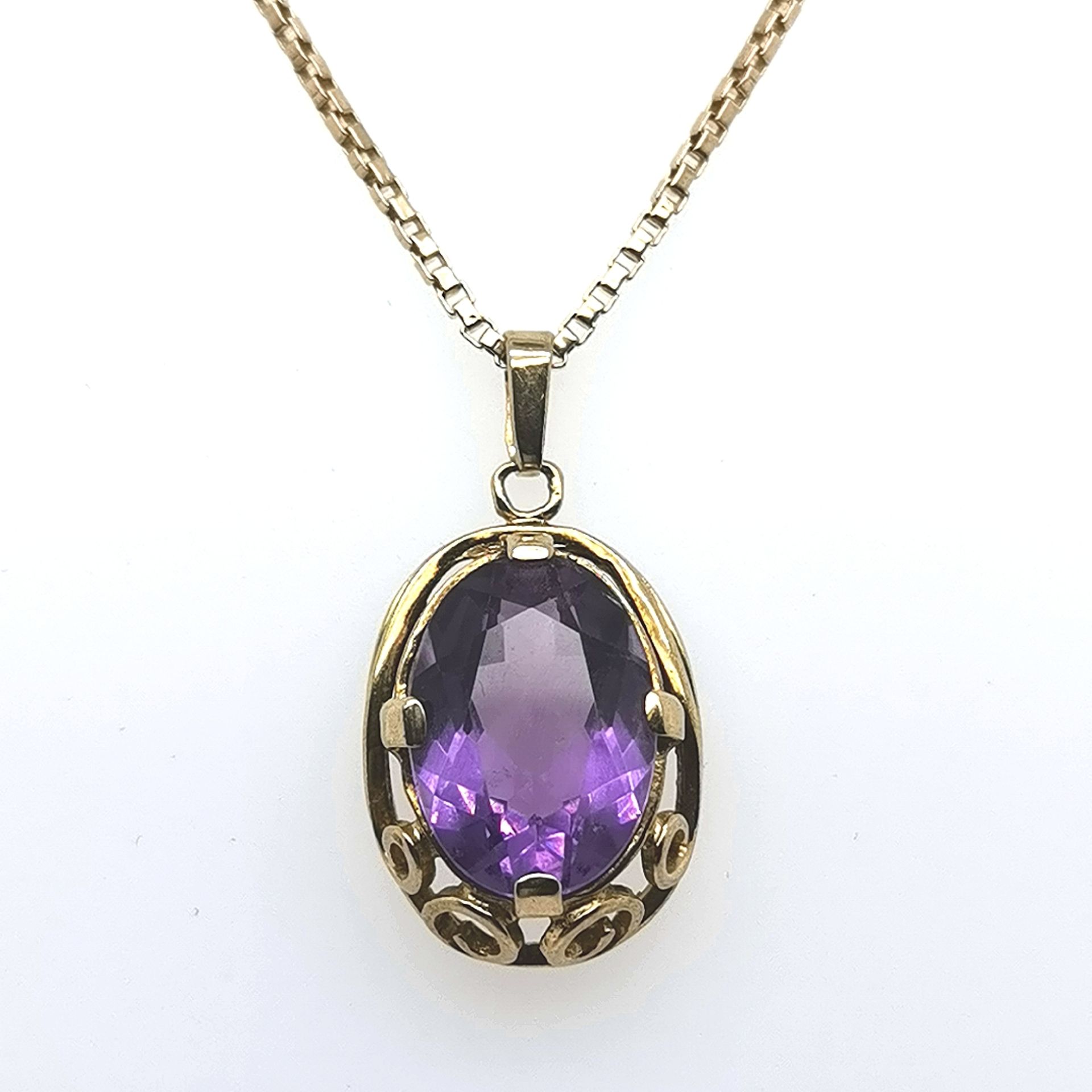 Amethystanhänger/Kette 333/585