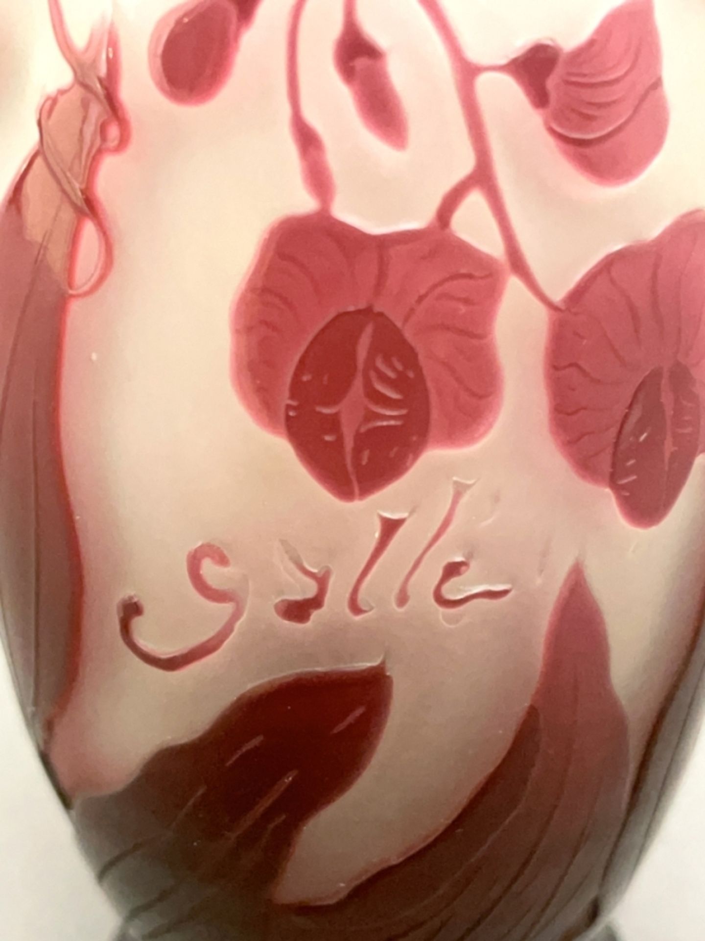 Vase, Emile Gallé, Nancy, Frankreich, - Bild 3 aus 3