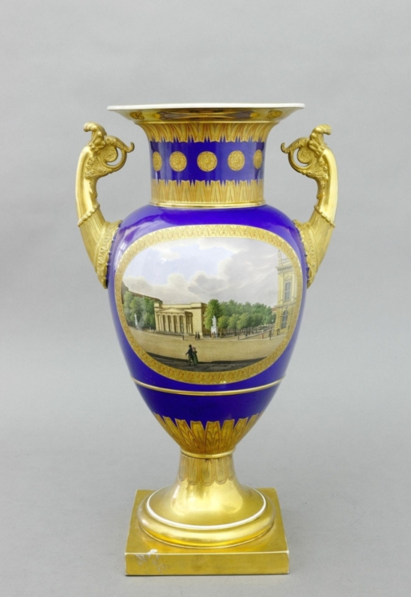 Vase, Französische Vase mit Berliner - Bild 2 aus 2