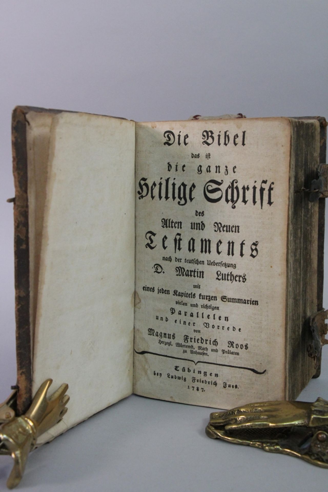 Die Bibel Tübingen 1787 - Image 2 of 2