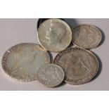 Posten Silbermünzen 5 Stück