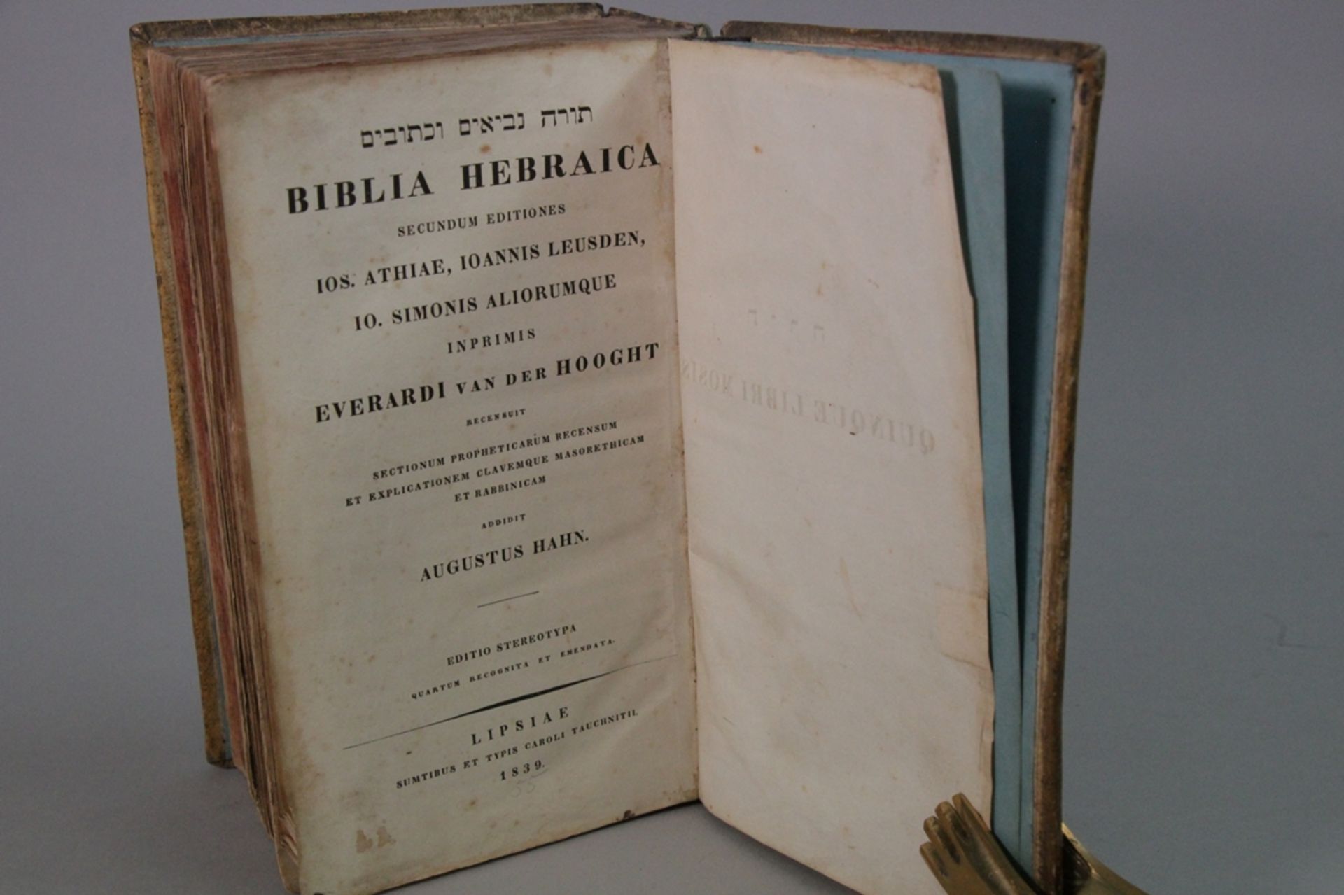 Biblia Hebraica 1839 - Bild 2 aus 2