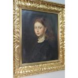 Portrait Maler um 1900 Mädchen