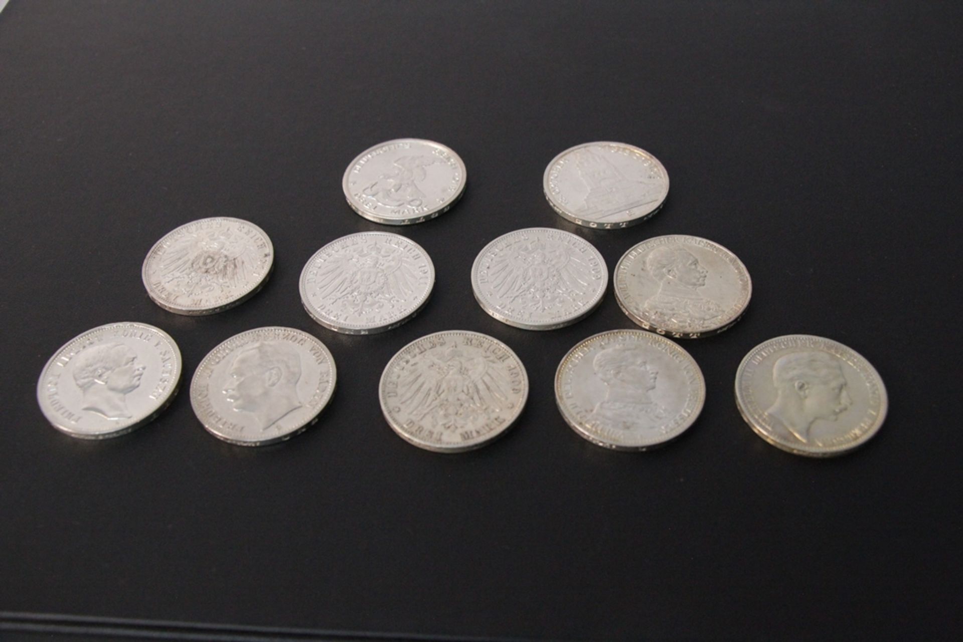 3 Reichsmark Silber 11 Stück