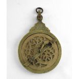 Astrolabium, Messing, 20 Jh. wohl Persien/Indien