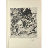 Otto Dix (1891-1969) "Amerikanischer Reitakt, 1922"