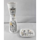 Set Vase mit kleiner Schale,"Liebe" Rosenthal Peynet