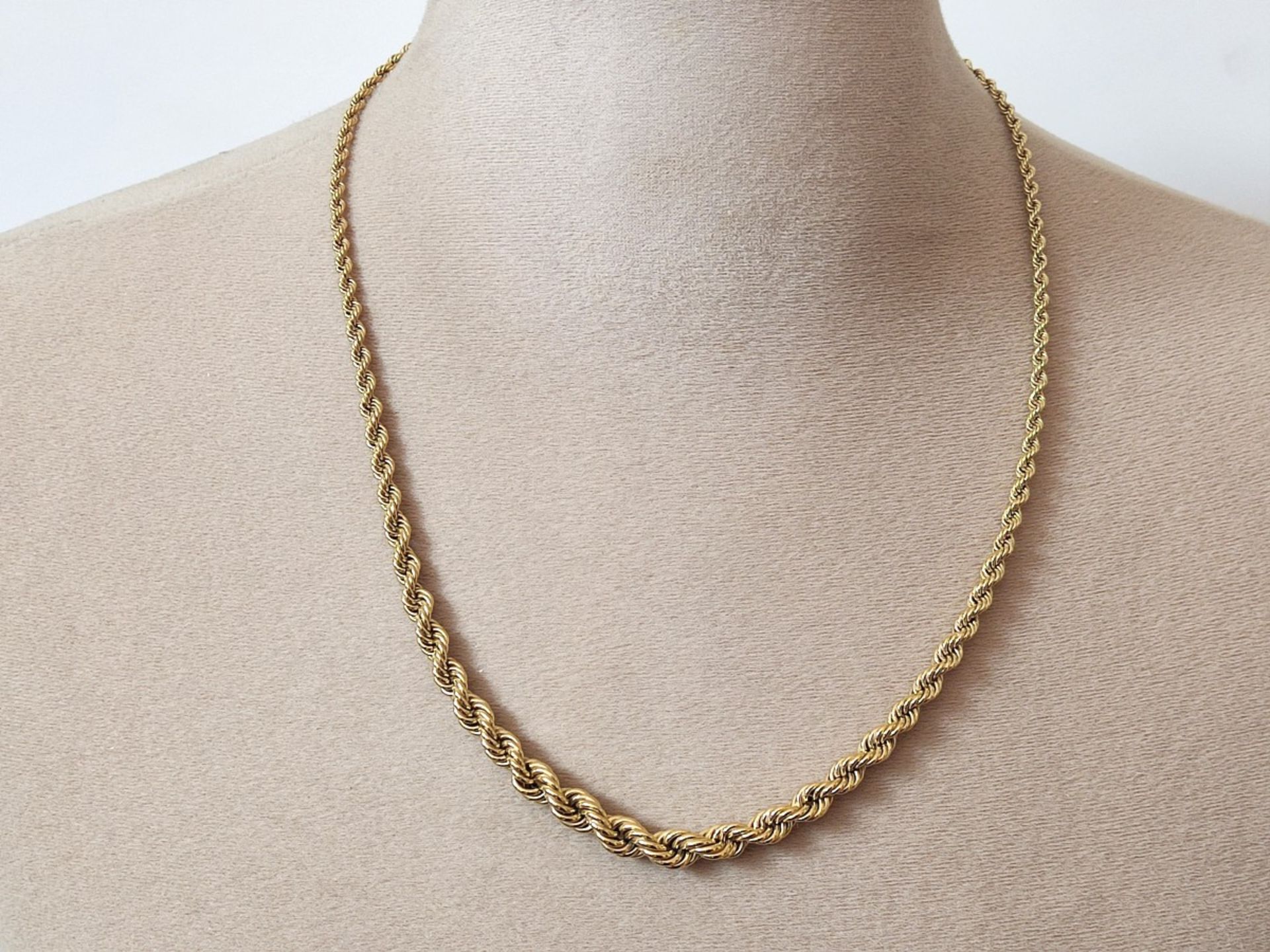 Collier, Gelbgold 333, 16 g, Länge 61 cm