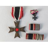 Kriegsverdienstkreuz am Band 1939, Bandspangen Veteran 1.Weltkrieg