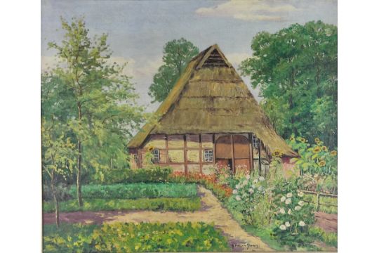 Hermann Sievers (1884 -1958) Bauernhaus mit Garten - Bild 2 aus 4